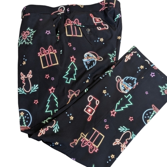 The Naughty Neon Noel Neon Lights Christmas Pants....Size 40/30 - Picture 4 of 7